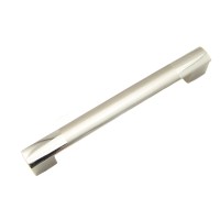 6" (128mm CC spacing) 2-tone Satin Nickel/Chrome Handle 70DC128